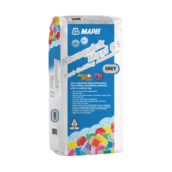 Mapei keraquick maxi s1 20kg fast-setting tile adhesive